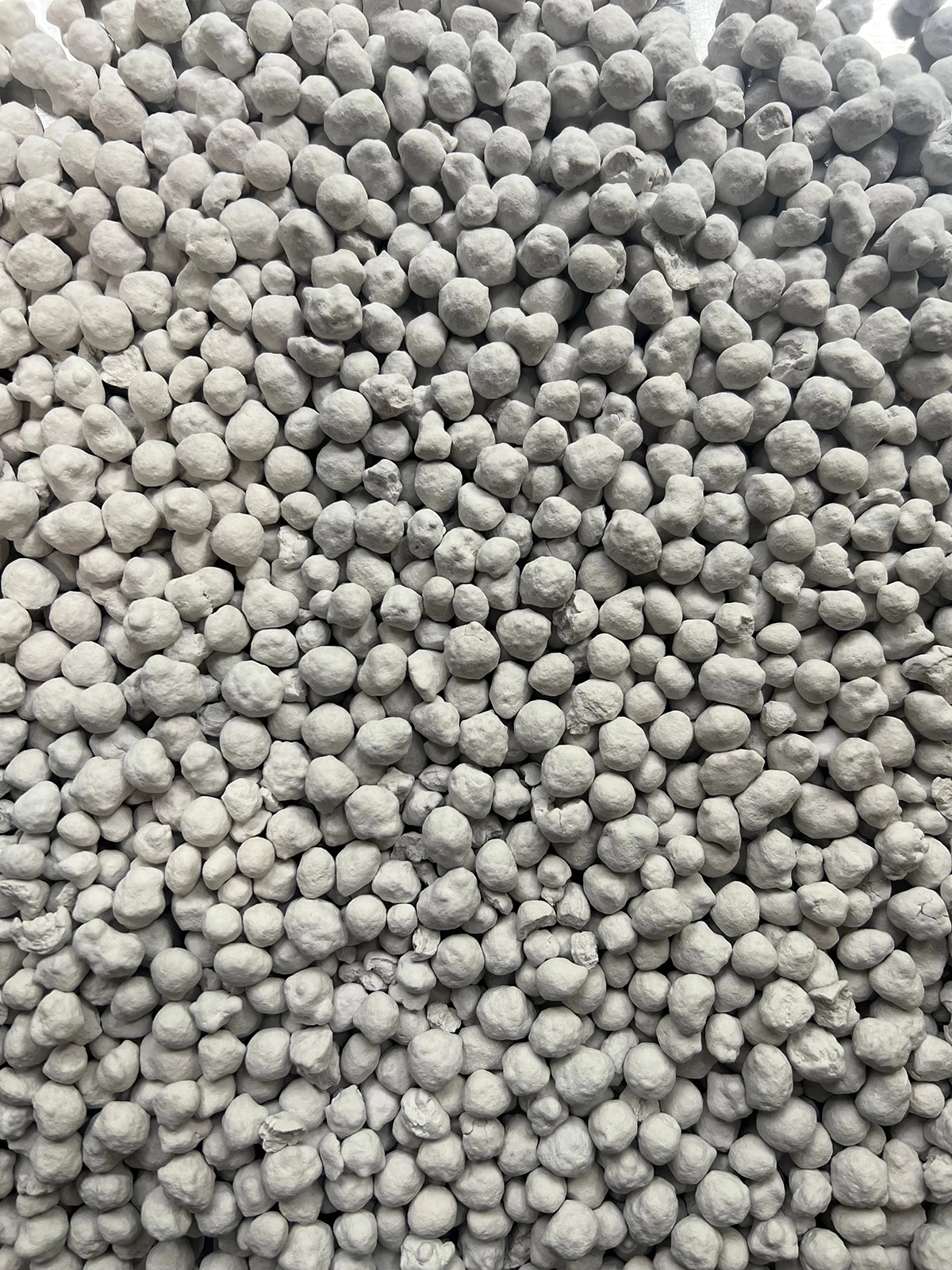 Close-up view of pH Power Pellets® used in JJM® condensate neutralizers.