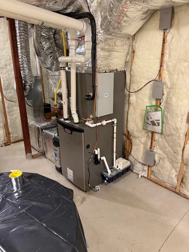 High-efficiency furnace maintenance with installed furnace condensate neutralizer